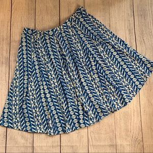 LulaRoe Madison Skirt Blue & White Size 2XL